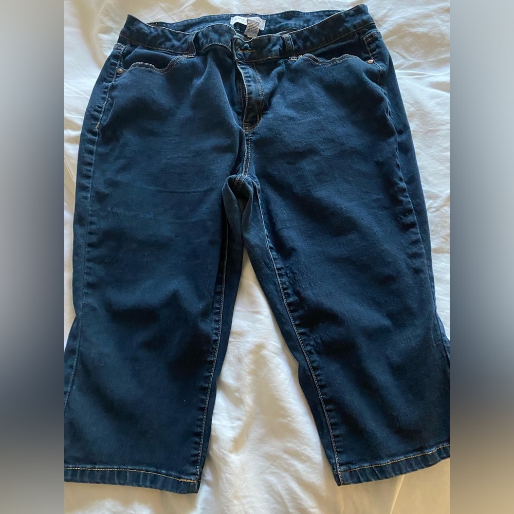 DARK DENIM CAPRI JEANS
LANE BRYANT - Picture 2 of 3